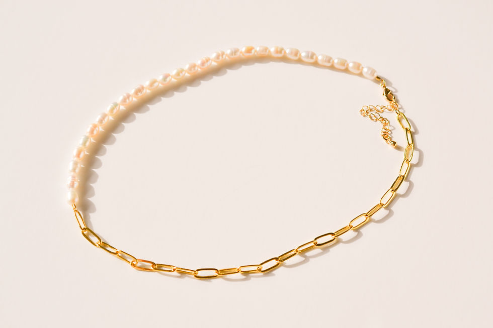 Thumbnail: Chained Pearls Necklace