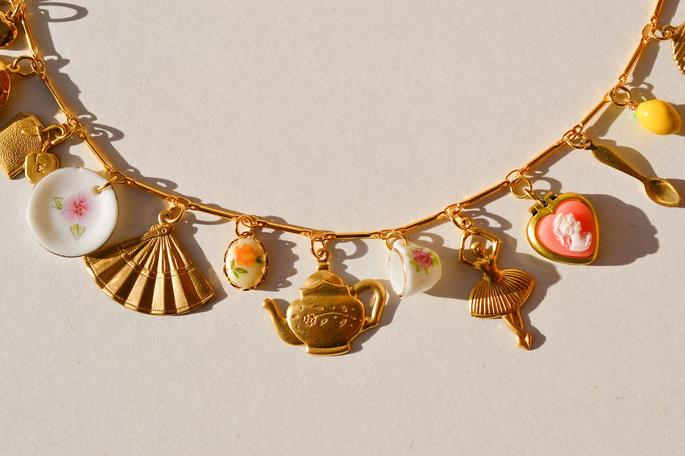 Thumbnail: Tea Party Charm Necklace