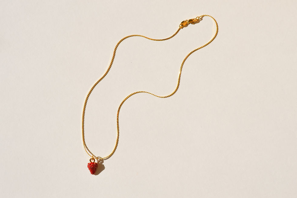Thumbnail: Strawberry Shortcake Necklace
