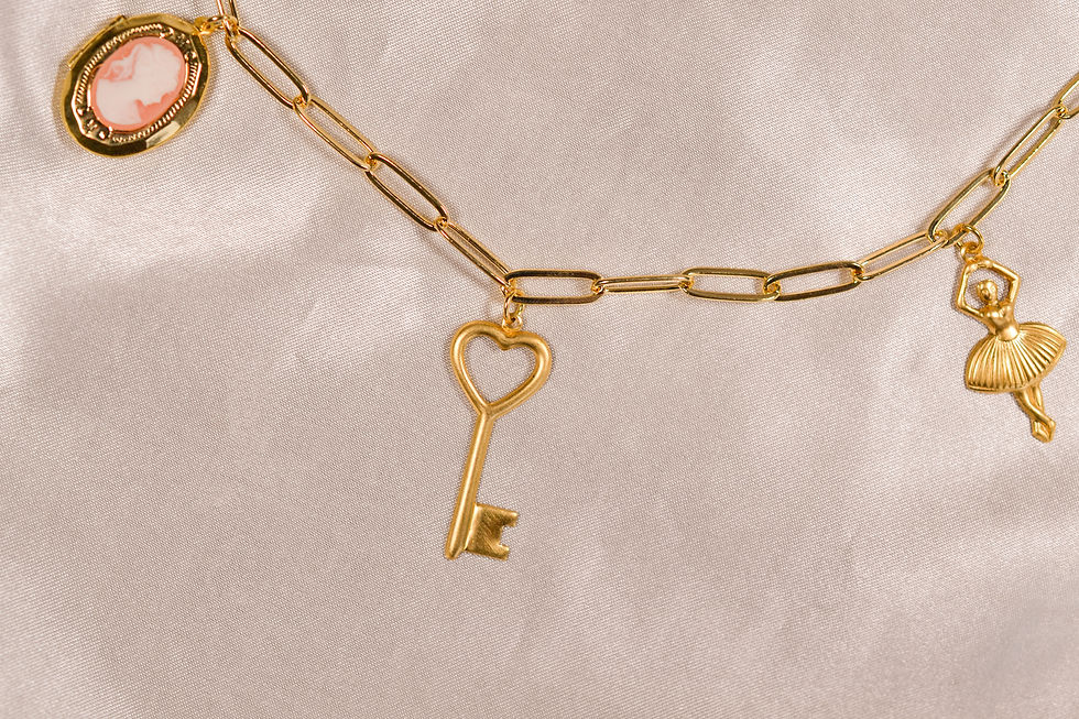 Thumbnail: Key to My Heart Charm Necklace