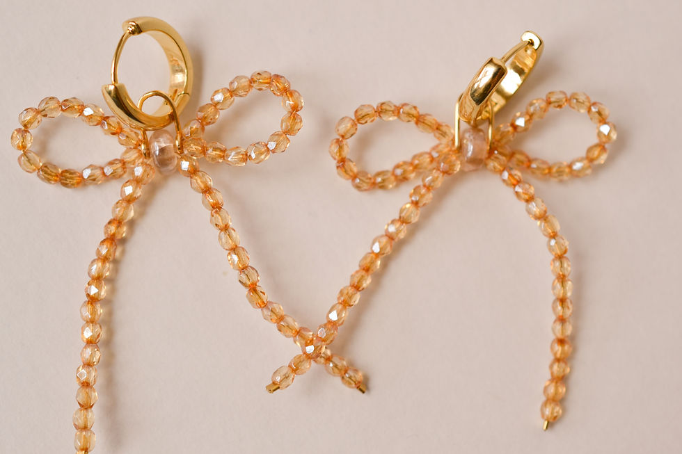Thumbnail: Golden Hour Bow Hoops