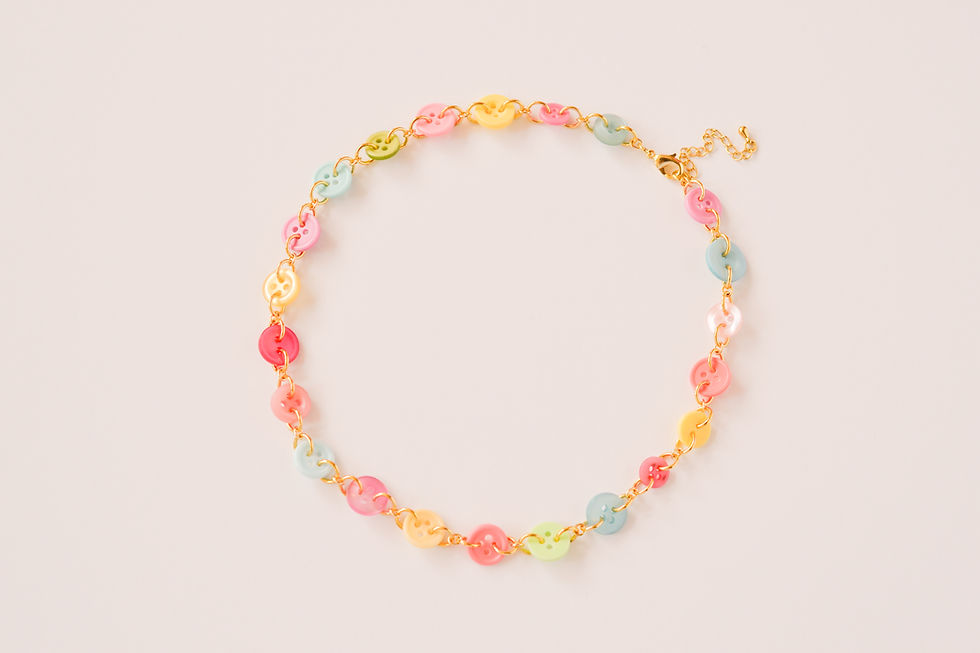 Thumbnail: cute as a button necklace