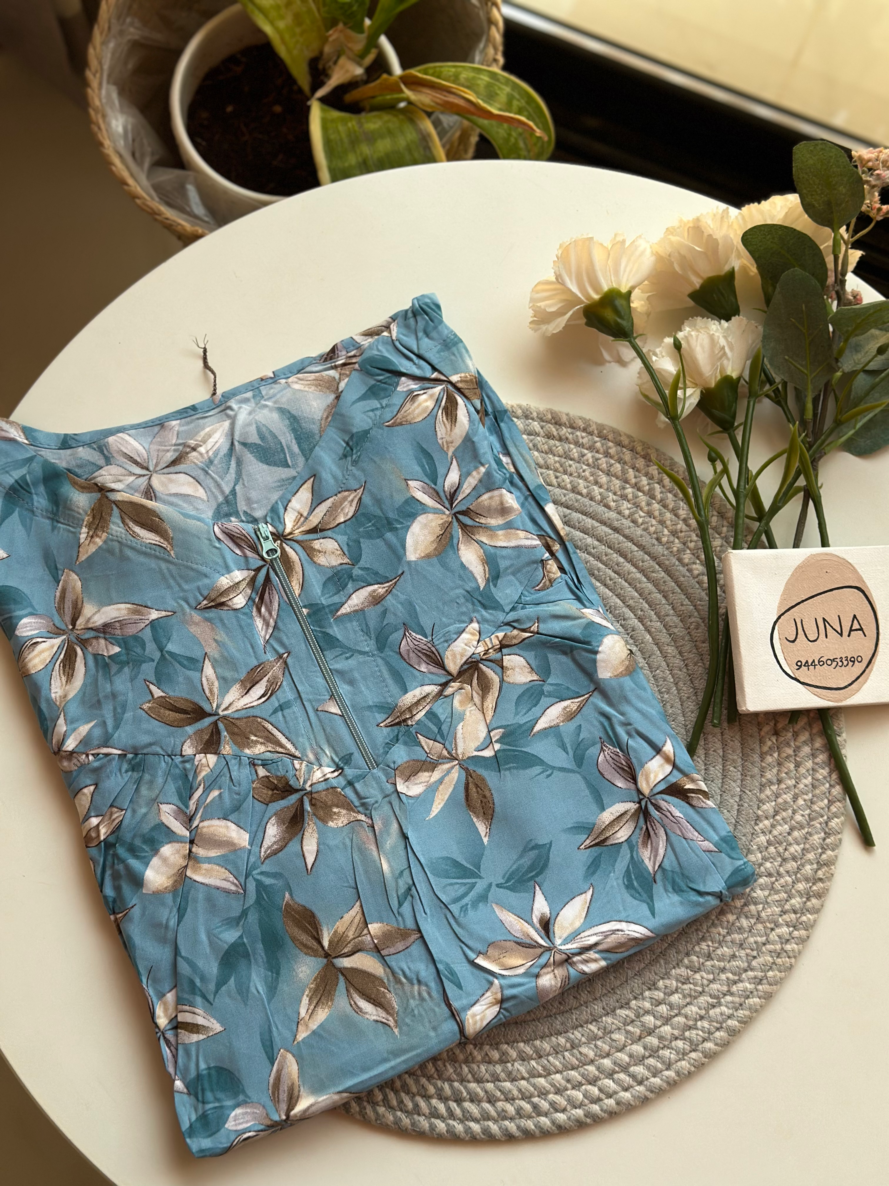 Zip Rayon Nighty