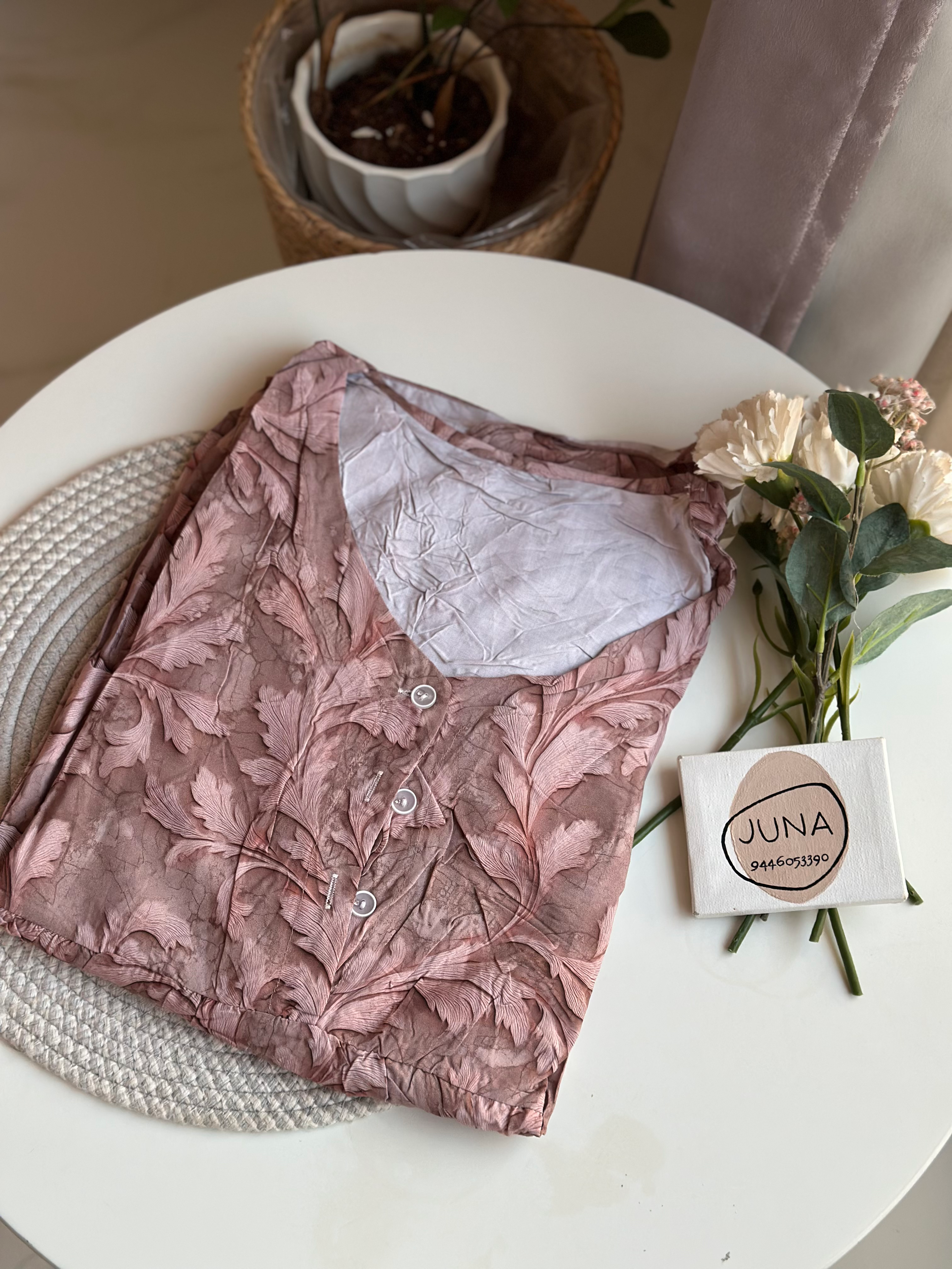 Feeding Friendly Elbow Sleeve Nighty