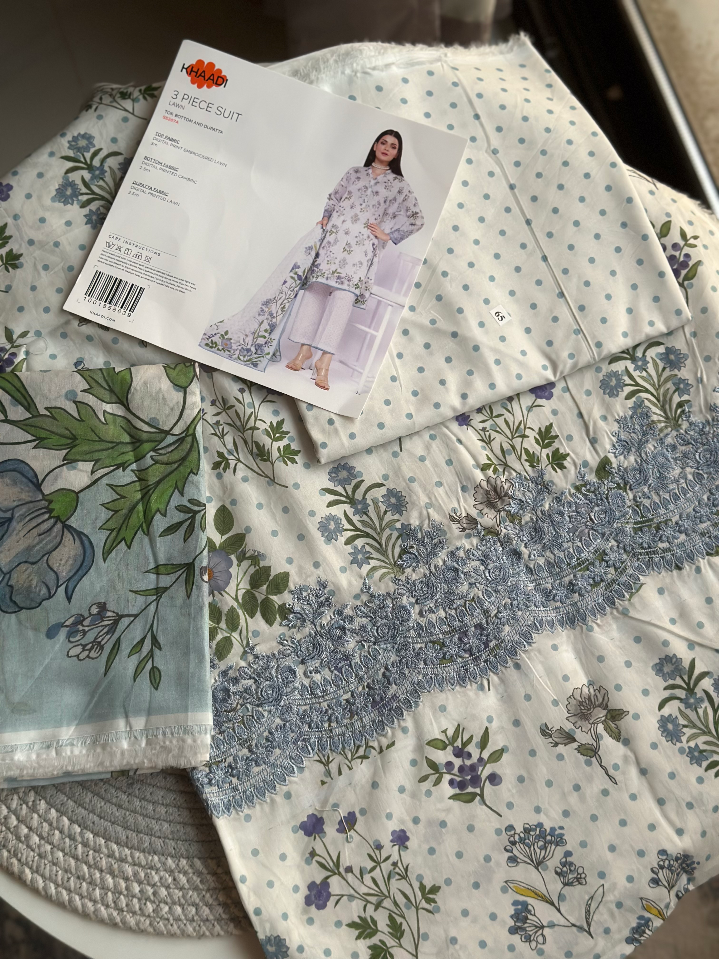 Khaadi embroidered suit 