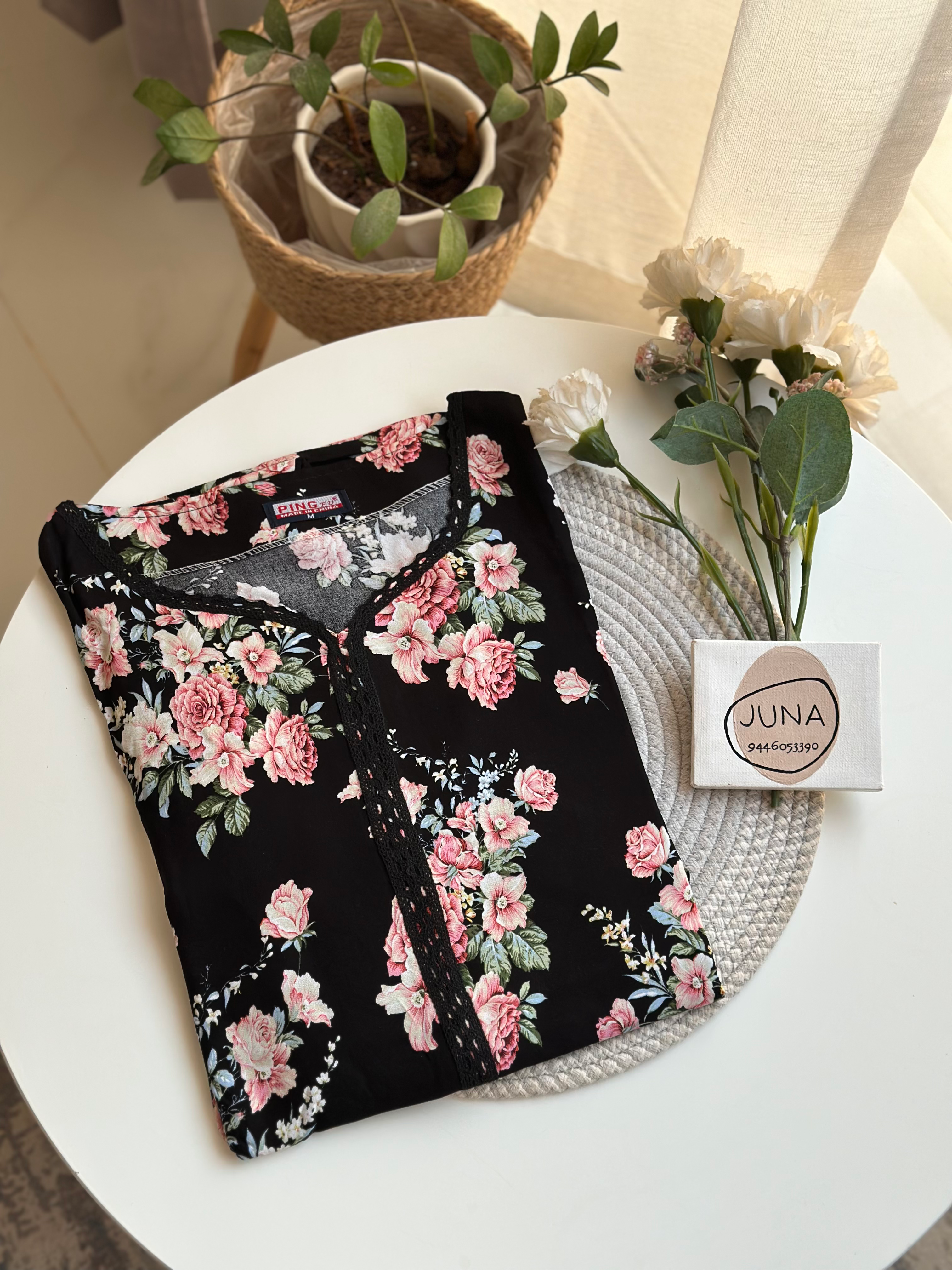 Full sleeve ping Nighty