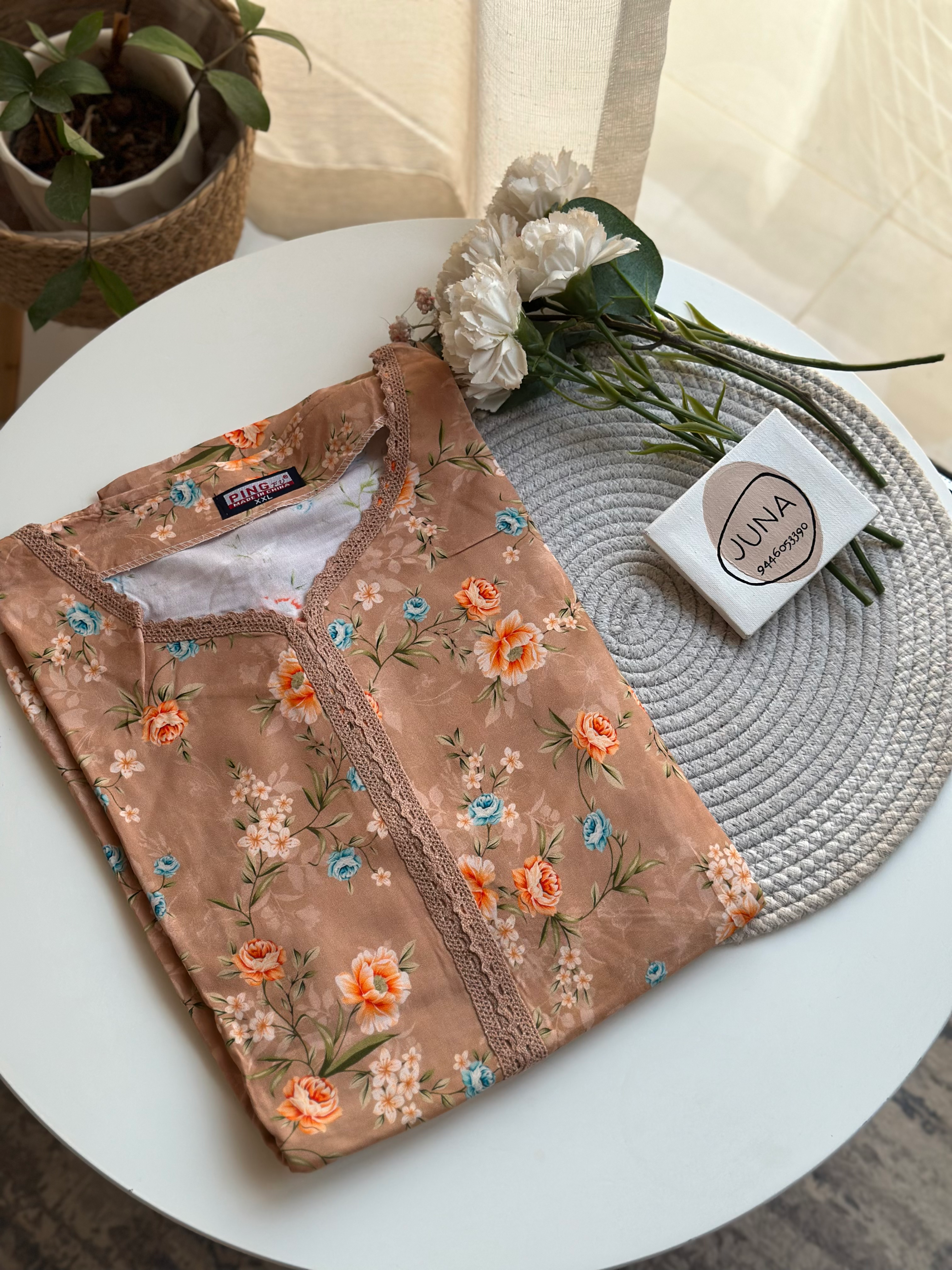 Full sleeve ping Nighty