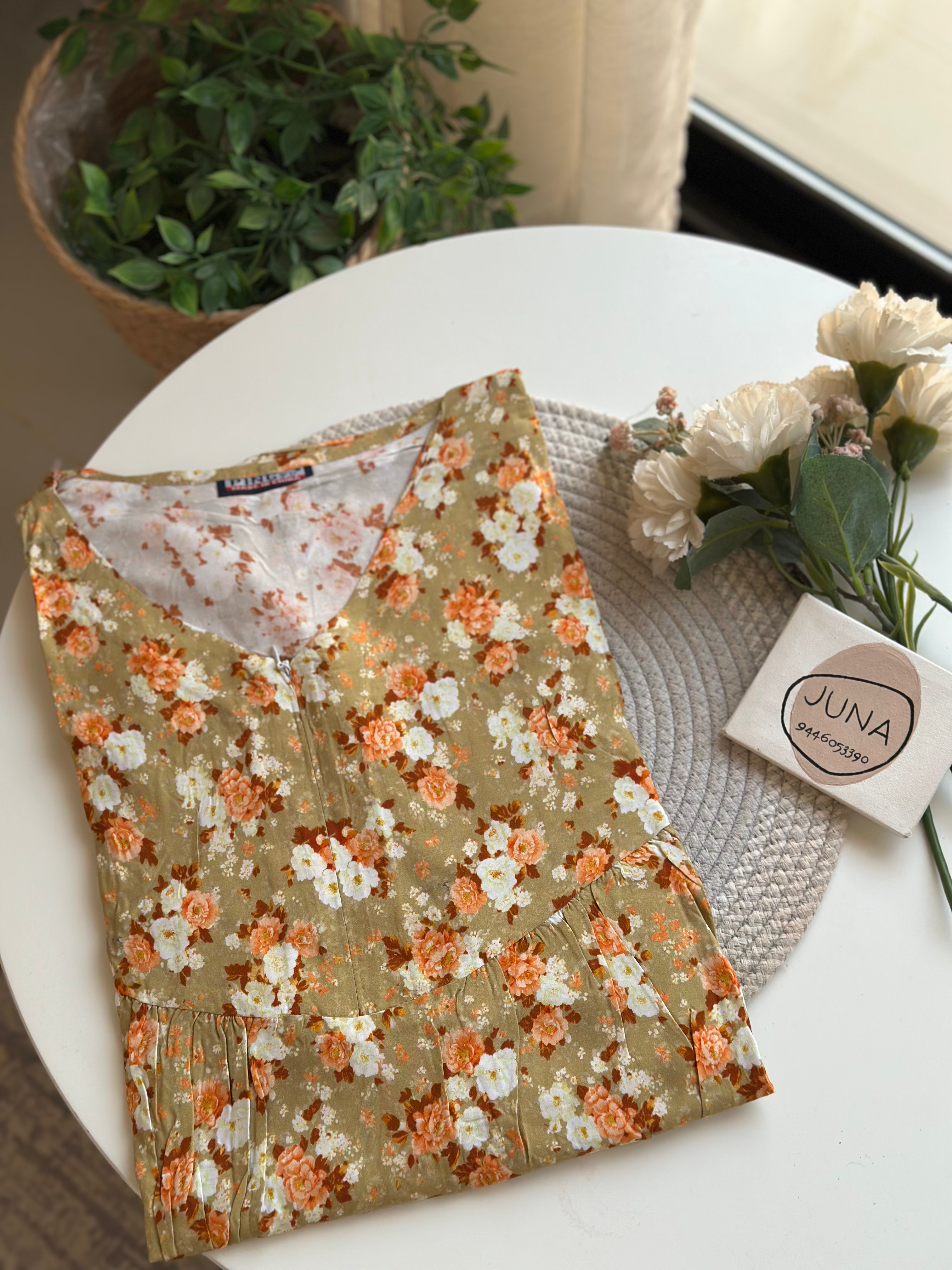 1005 - Elastic Full Sleeve Zip Nighty