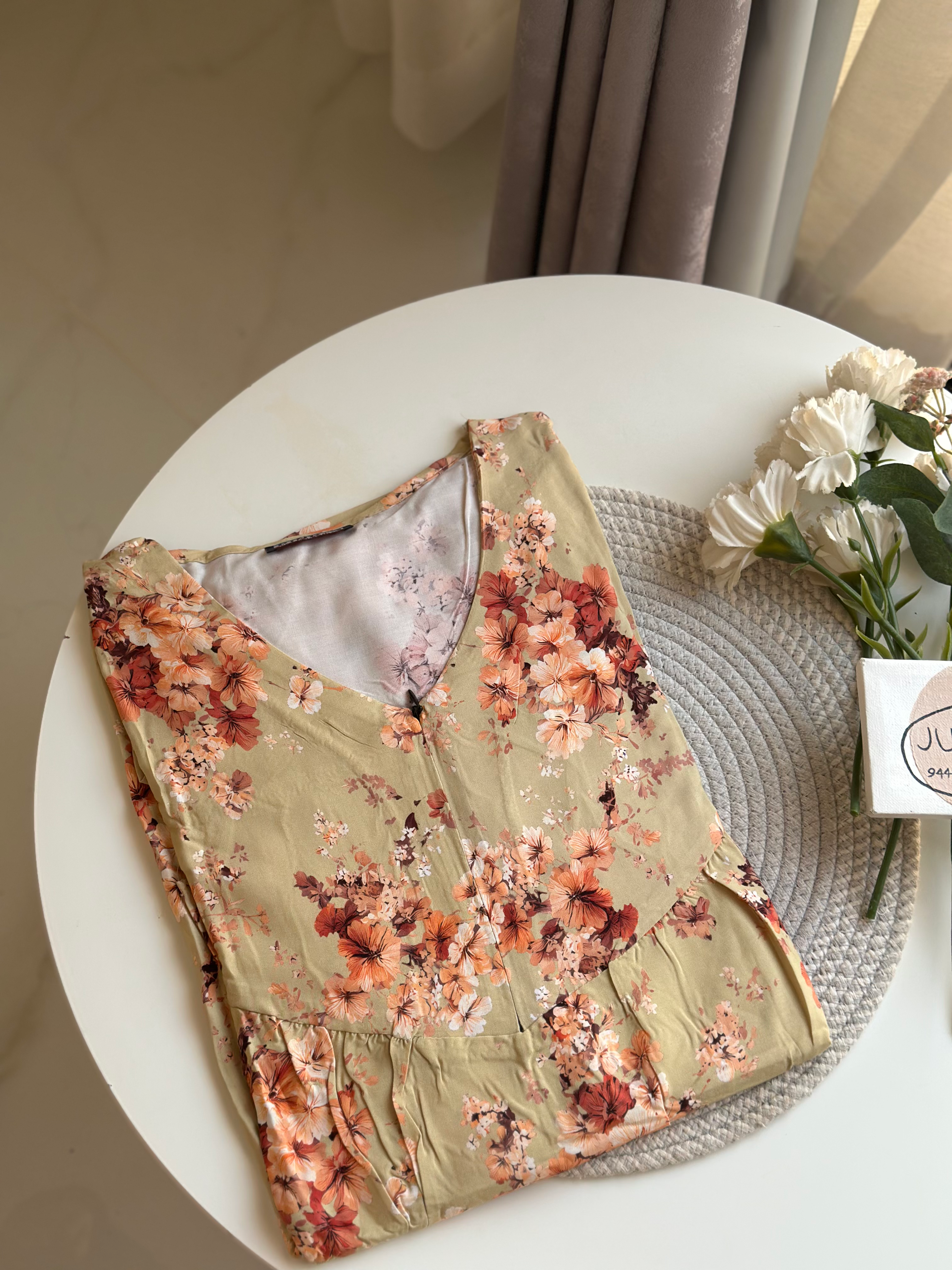 1005 - Elastic Full Sleeve Zip Nighty
