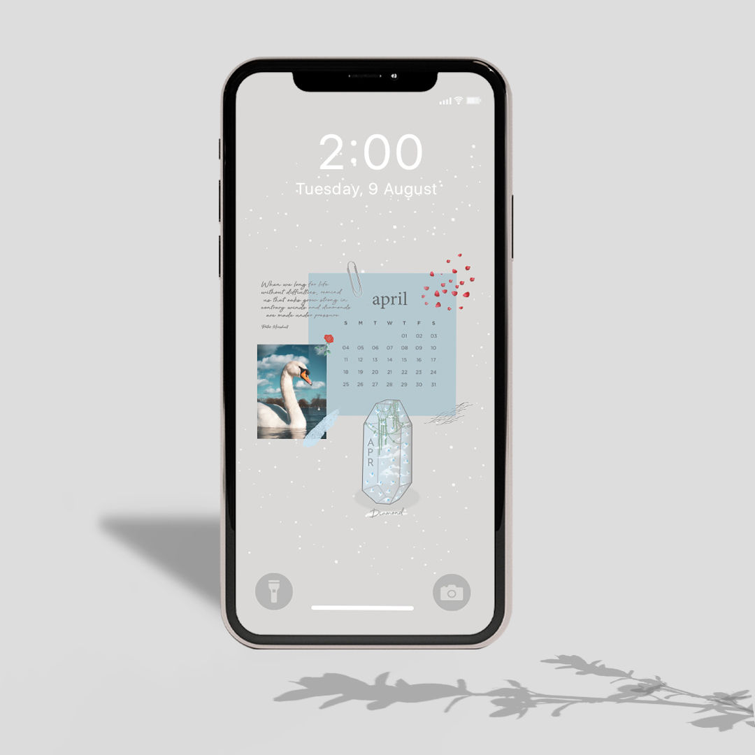 April Phone Wallpaper - Diamond