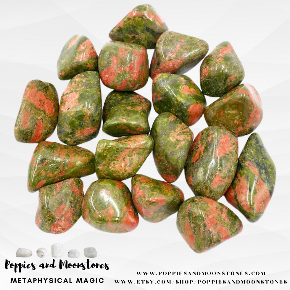 Thumbnail: Supercharged Unakite Tumbled Crystal 