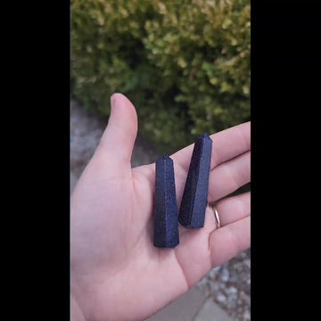 Thumbnail: Supercharged Blue Goldstone Crystal Six Sided Wands