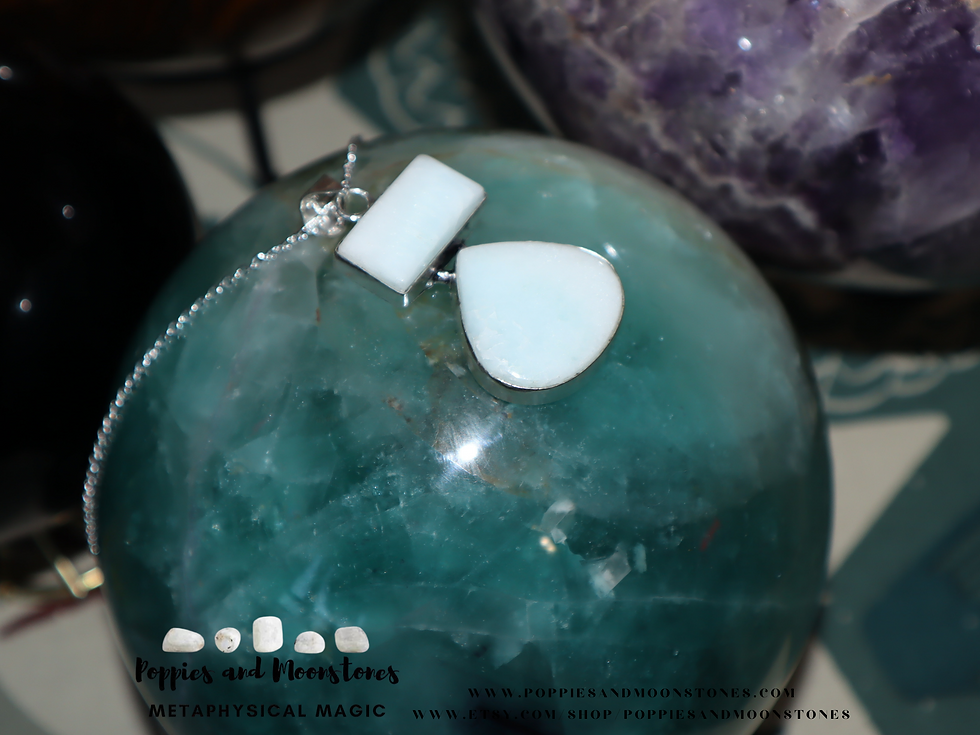 Thumbnail: Supercharged Owyhee Blue Opal Rectangle Raindrop Sterling Silver Pendant Necklac