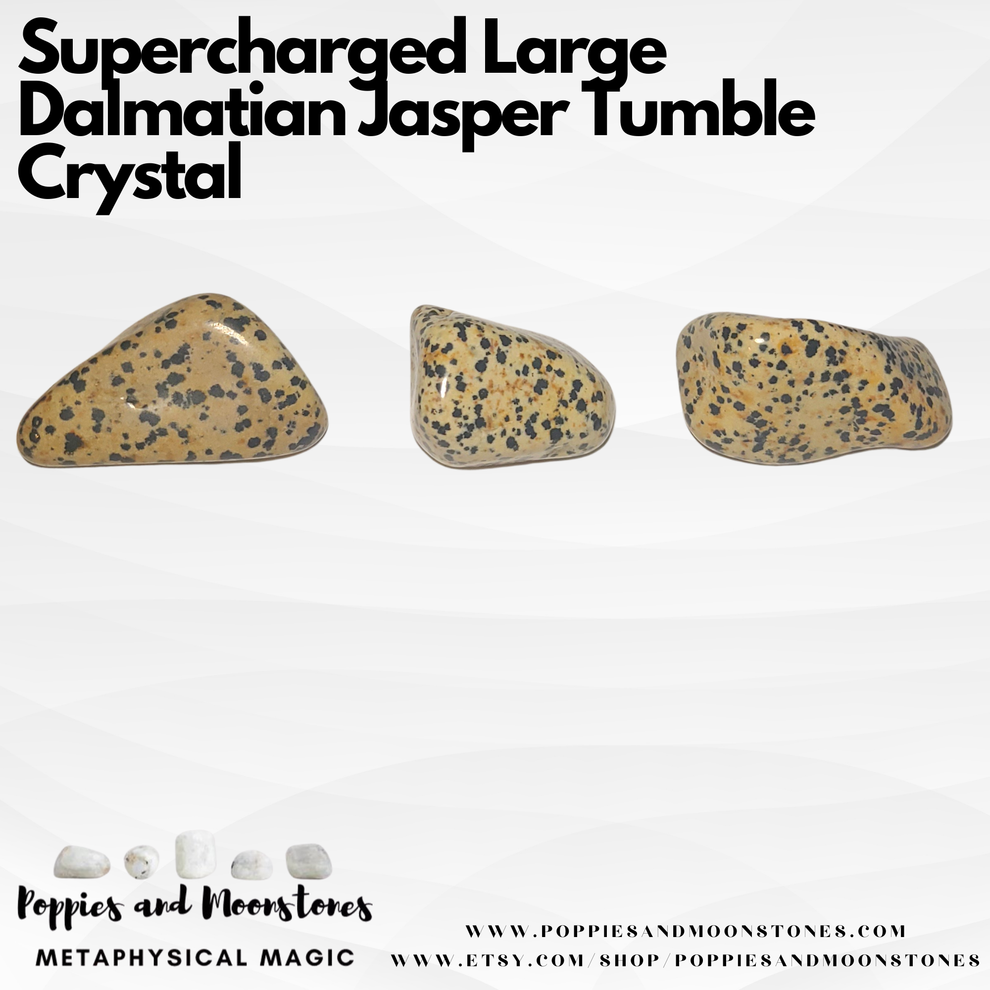 Supercharged Large Dalmatian Jasper Tumble Crystal