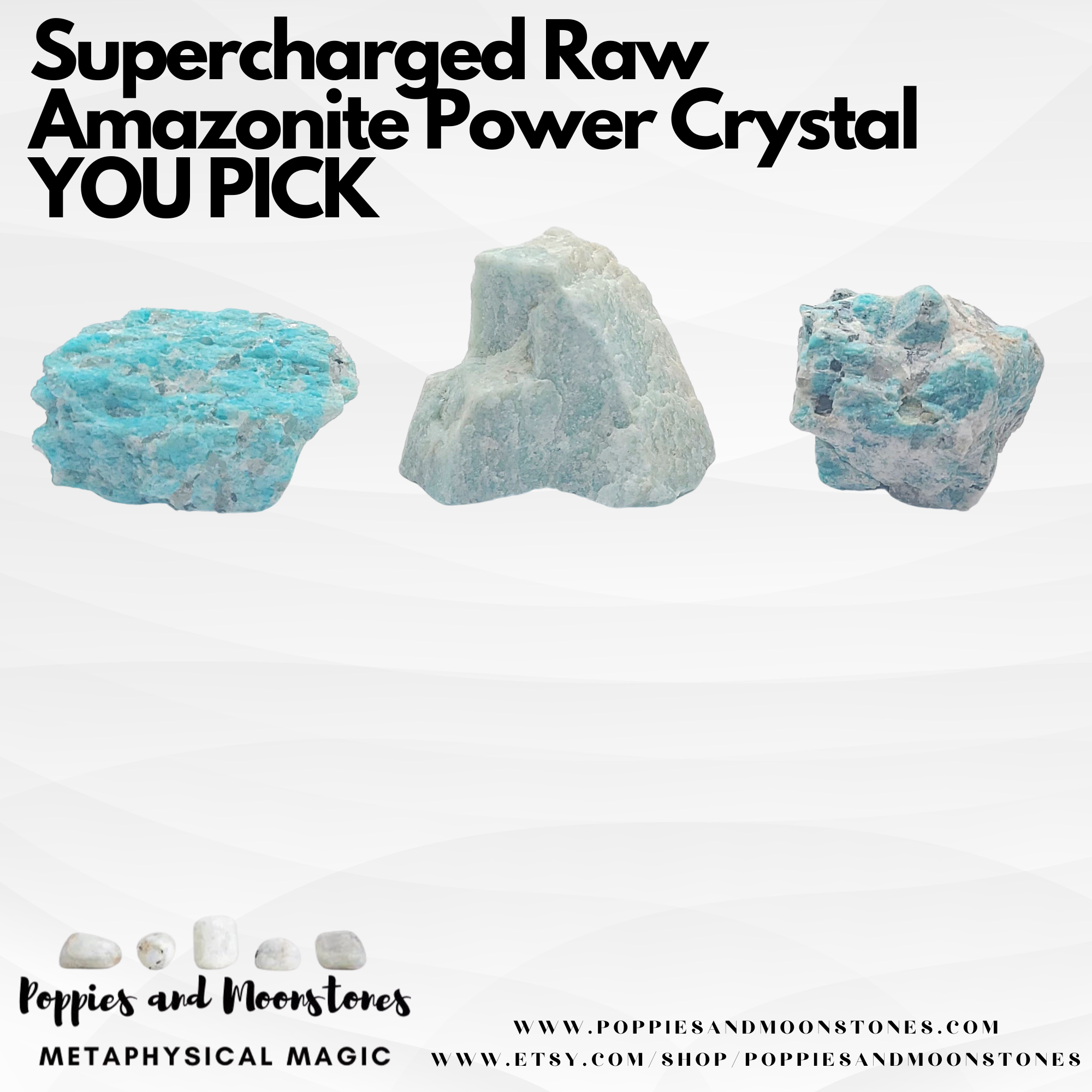 Supercharged Raw Amazonite Power Crystal YOU PICK