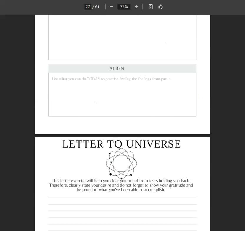 Thumbnail: Spirituality and Awakening Journal Digital Download- 60 Pages Printable Resource