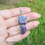 Thumbnail: Rare Charoite Gemmy Double Crystal Sterling Silver Pendant Necklace Reiki Infuse