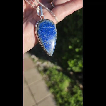 Thumbnail: Supercharged Lapis Lazuli  Sterling Silver Pendant Necklace- Reiki Infused