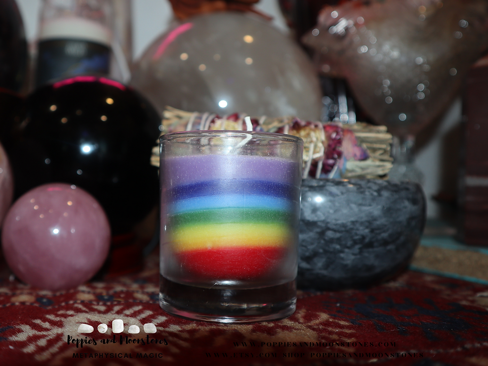 Thumbnail: Supercharged Seven Chakra Reiki Rainbow Healing Candle