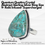 Thumbnail: Quantum Quattro Crystal Abstract Sterling Silver Ring Size 9- Reiki Infused 