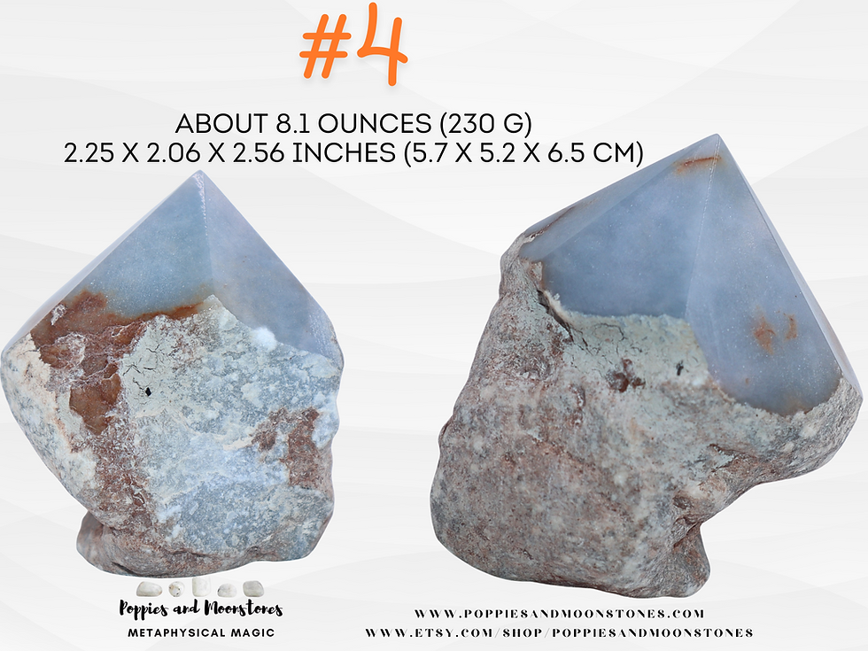 Thumbnail: Angelite Crystal Freeform Point- Reiki Infused- You Pick!