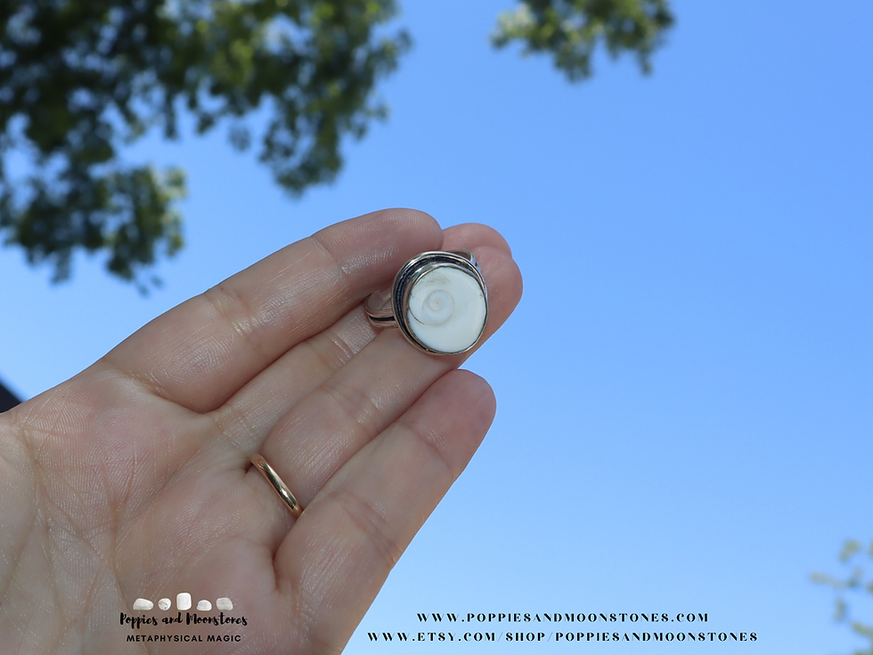 Thumbnail: Shiva Eye Sterling Silver Ring Size 10- Reiki Infused- Supercharged- Pacific Cat