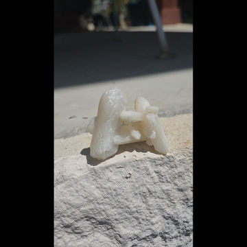 Thumbnail: Stilbite Large Crystal Rod Cluster Rare Specimen with Pearly Flash- Supercharged