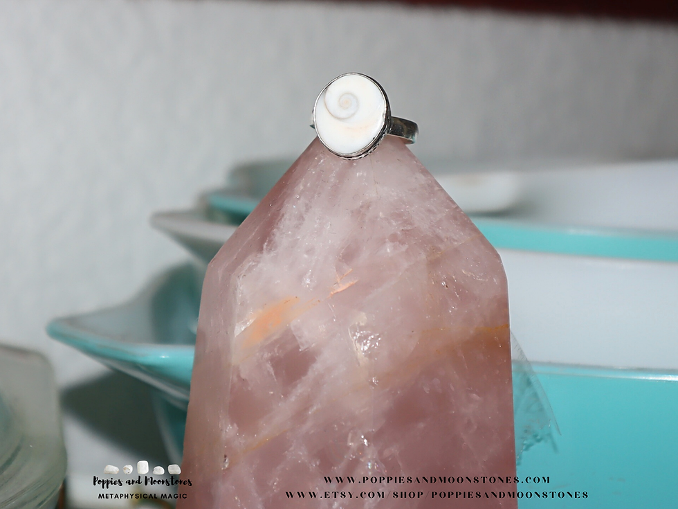 Thumbnail: Shiva Eye Sterling Silver Ring Size 6- Reiki Infused- Supercharged- Pacific Cat