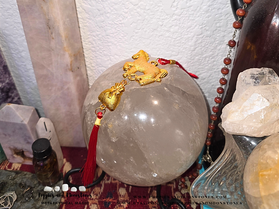 Thumbnail: Year of the Fire Horse 2026 Good Fortune Manifest Feng Shui Lucky Home Amulet