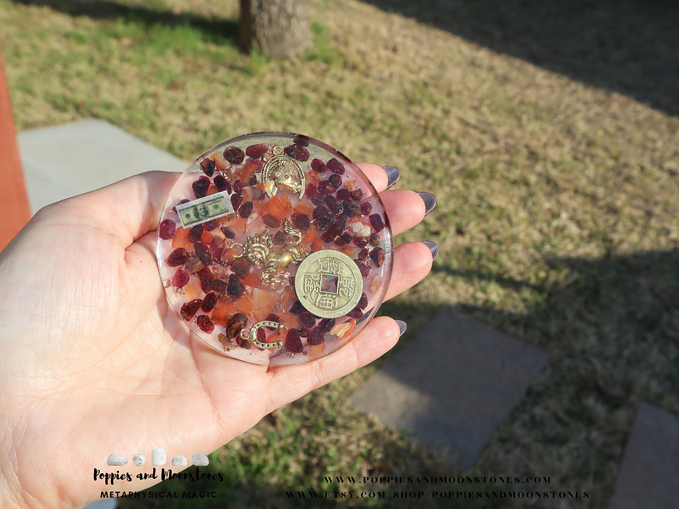 Thumbnail: Year of the Fire Horse 2026 Good Fortune Manifest Orgone Crystal Charging Plate
