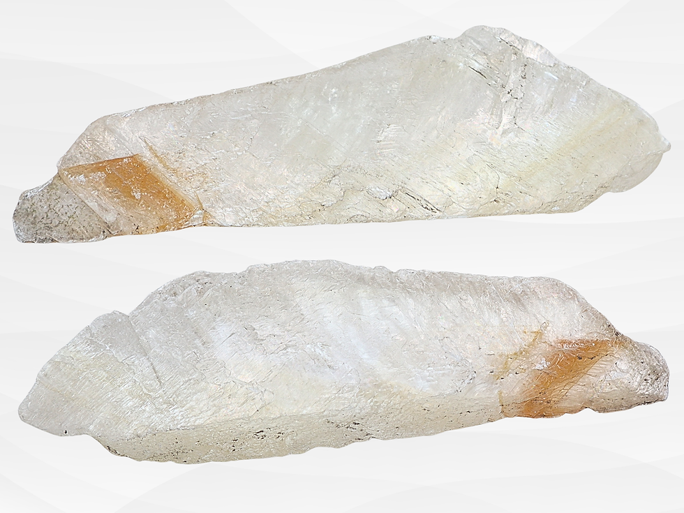 Thumbnail: Golden Phantom Selenite Crystal Rare Specimen- Supercharged- Reiki Infused