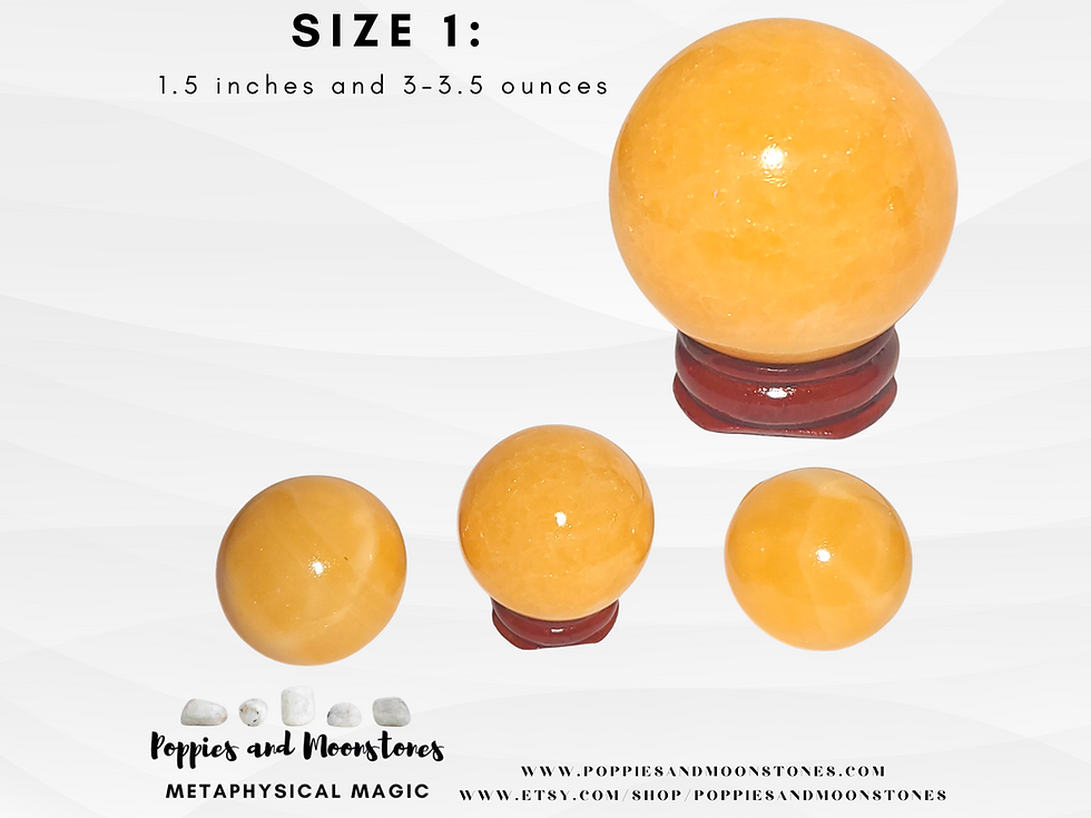 Thumbnail: Orange Calcite Crystal Sphere with Stand- Supercharged- Reiki Infused