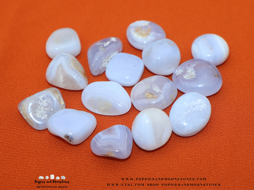 Thumbnail: Supercharged Blue Lace Agate Crystal Tumble Reiki Infused