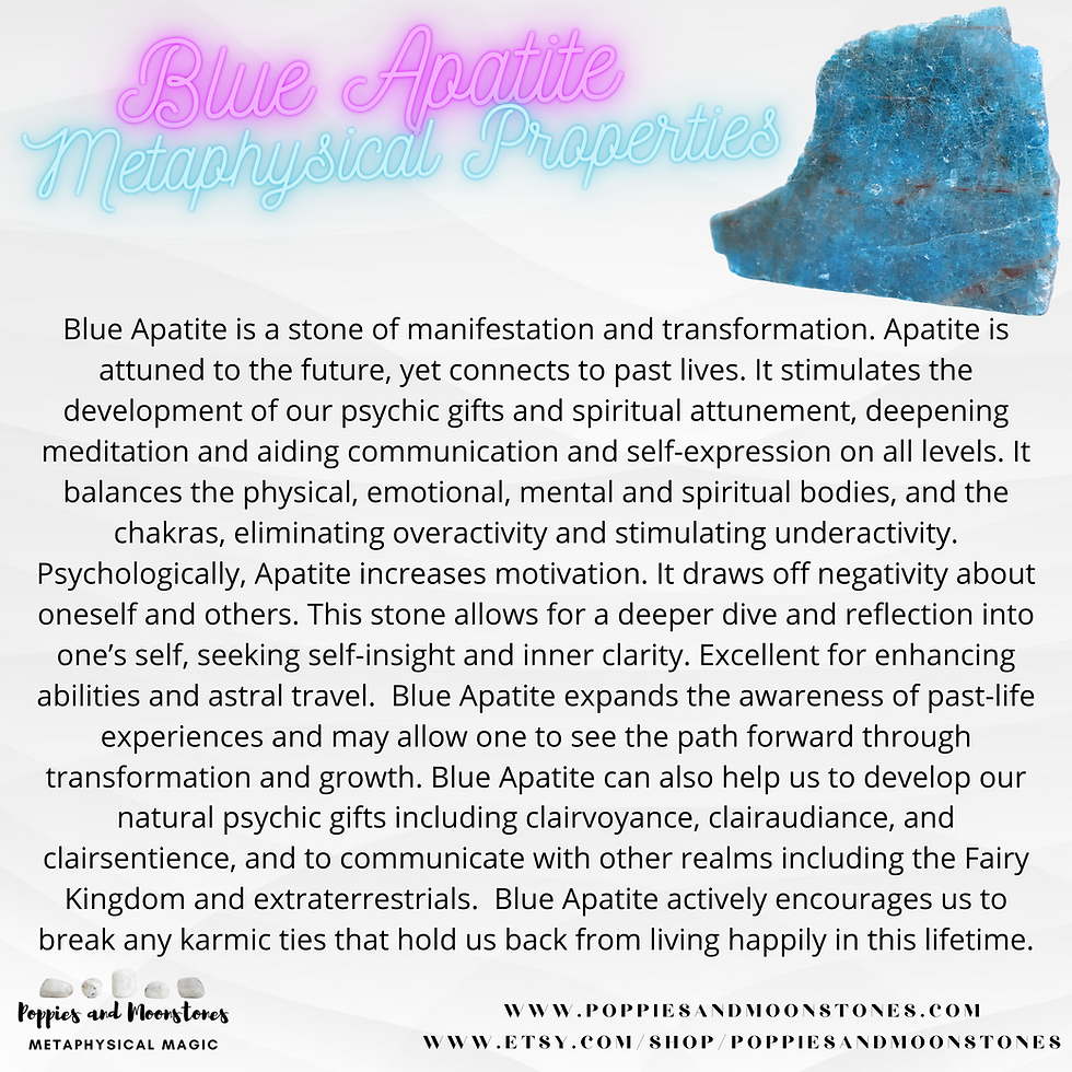 Thumbnail: Supercharged Blue Apatite Palm Stone for Transformation Reiki Infused- You Pick!