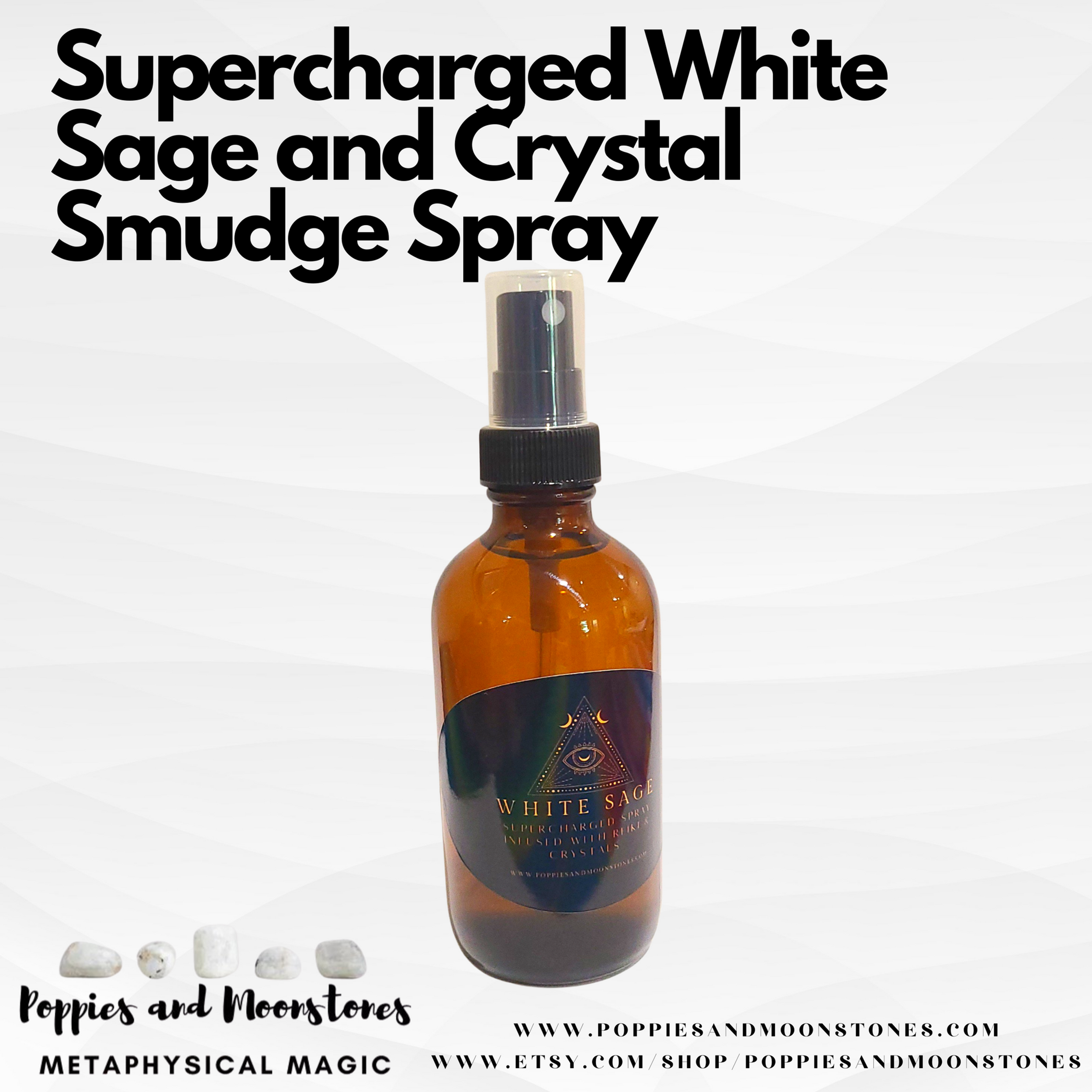 Supercharged White Sage and Crystal Smudge Spray