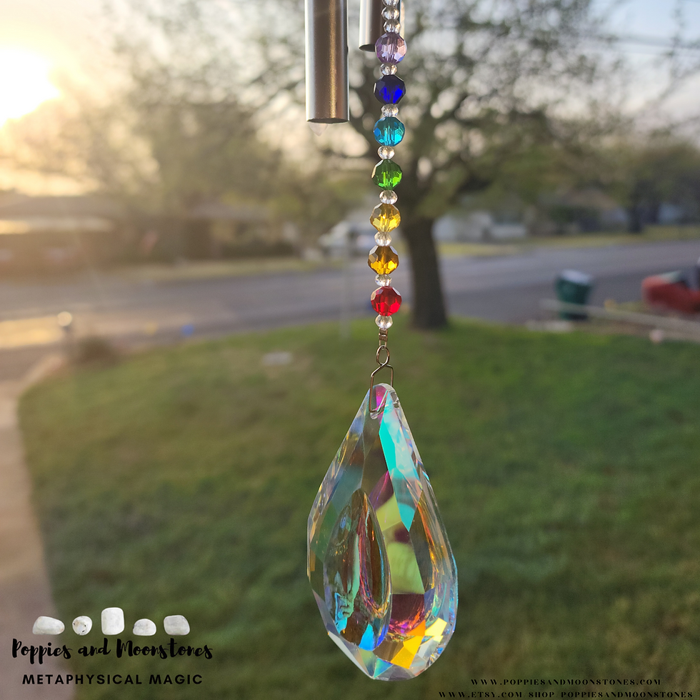 Thumbnail: Supercharged Reiki Energy Windchime Suncatcher for Protection Positive Energy