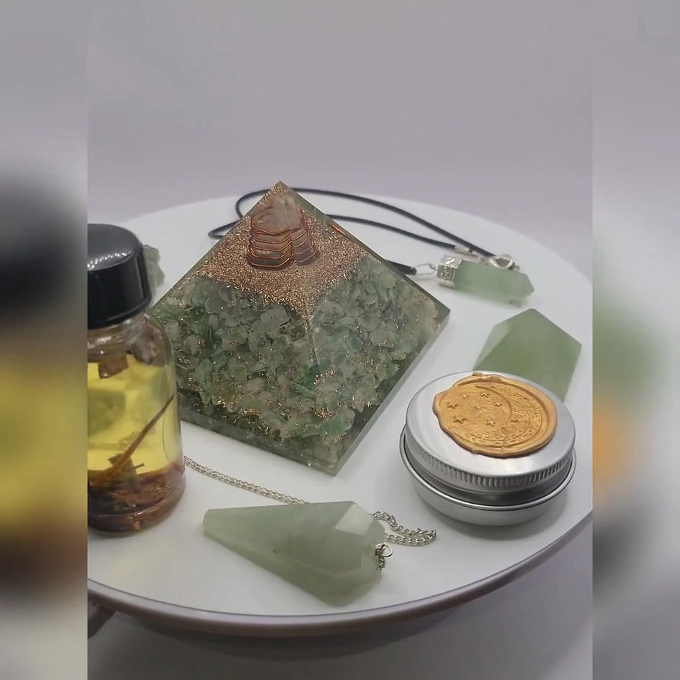 Thumbnail: Supercharged Green Aventurine Abundance Manifestation Eight Piece Gift Set