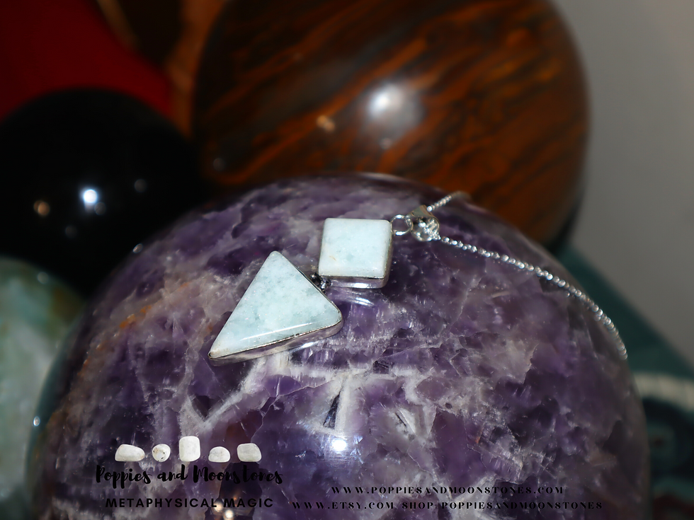 Thumbnail: Supercharged Owyhee Blue Opal Sterling Silver Pendant Necklace- Reiki Infused