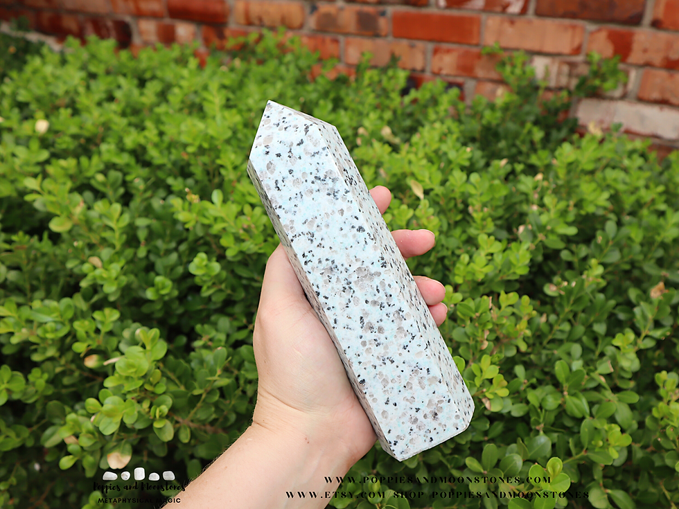 Thumbnail: Supercharged Huge Kiwi Jasper Crystal Obelisk Tower Wand for Aura Protection 