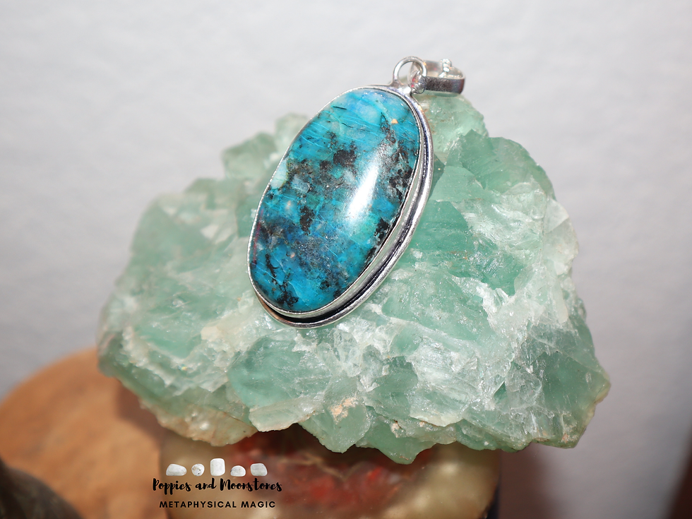 Thumbnail: Quantum Quattro Large Oval Crystal Silver Pendant Necklace- Reiki Infused