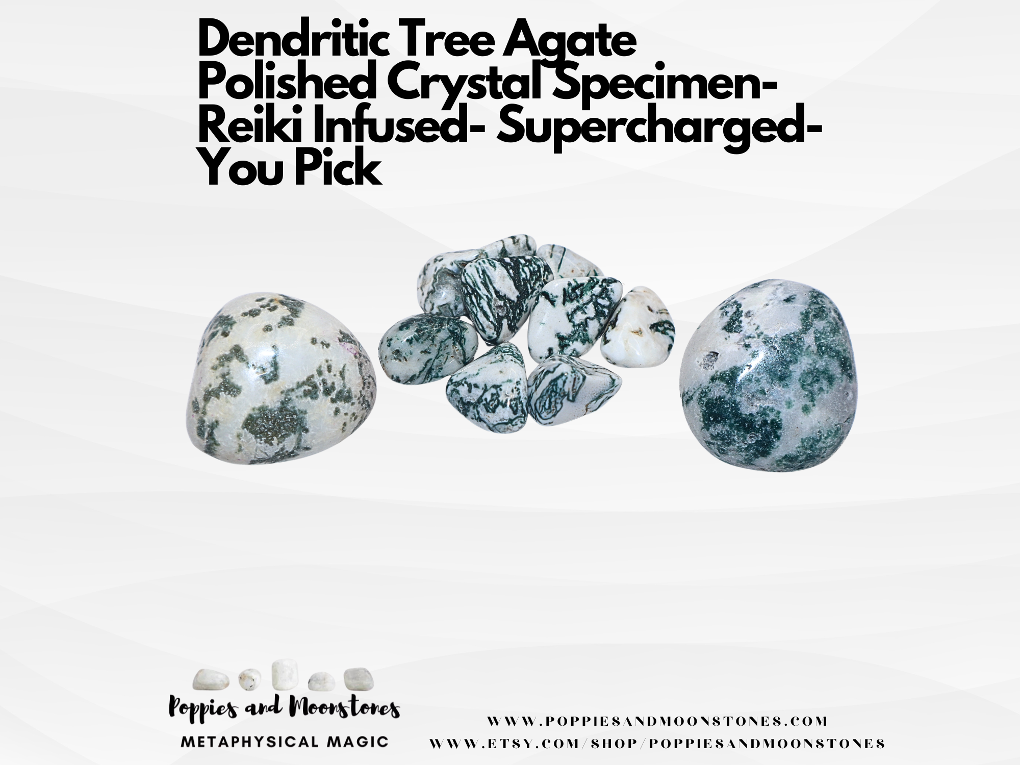 Dendritic Tree Agate Polished Crystal Specimen- Reiki Infused- Supercharged