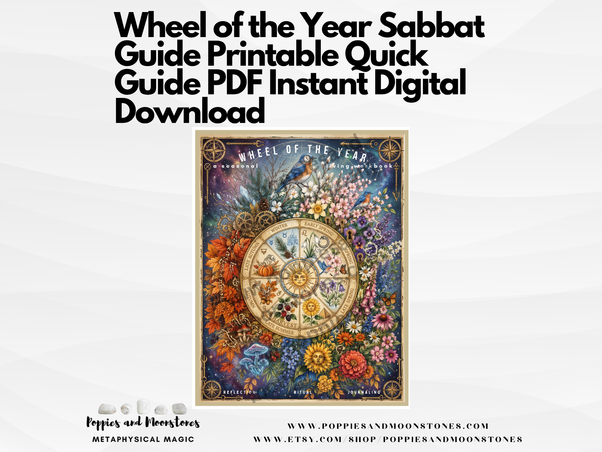 Wheel of the Year Sabbat Guide Printable Guide PDF Instant Digital Download