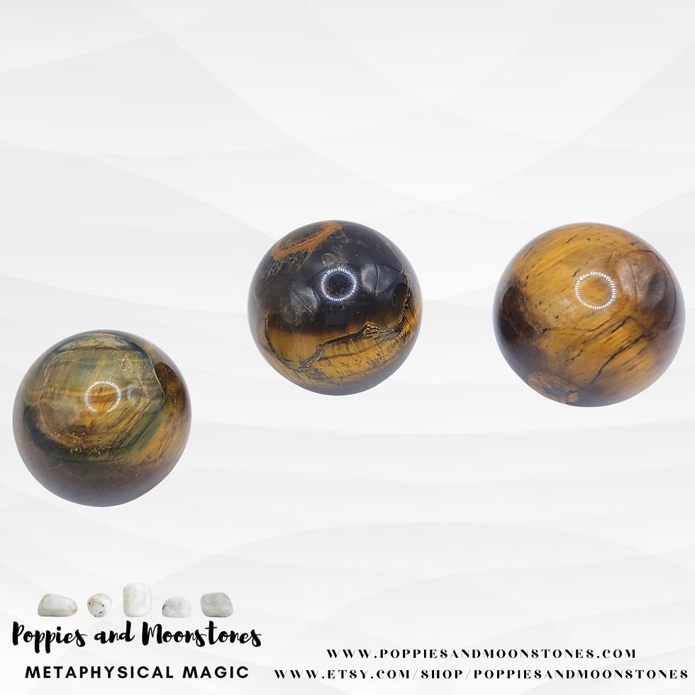 Thumbnail: Supercharged Mixed Tiger's Eye Blue and Gold Crystal Sphere and Stand