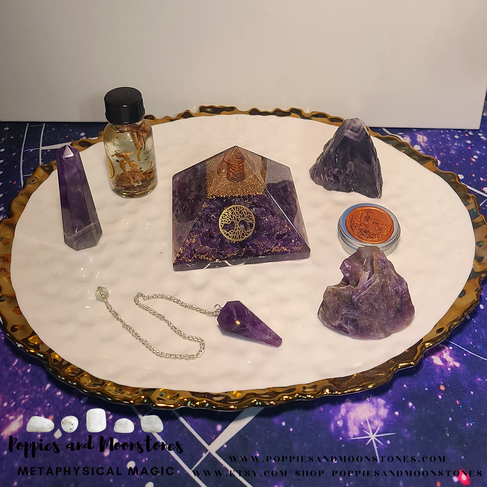 Thumbnail: Supercharged Amethyst Crystal Gift Set for Intuition and Psychic Development