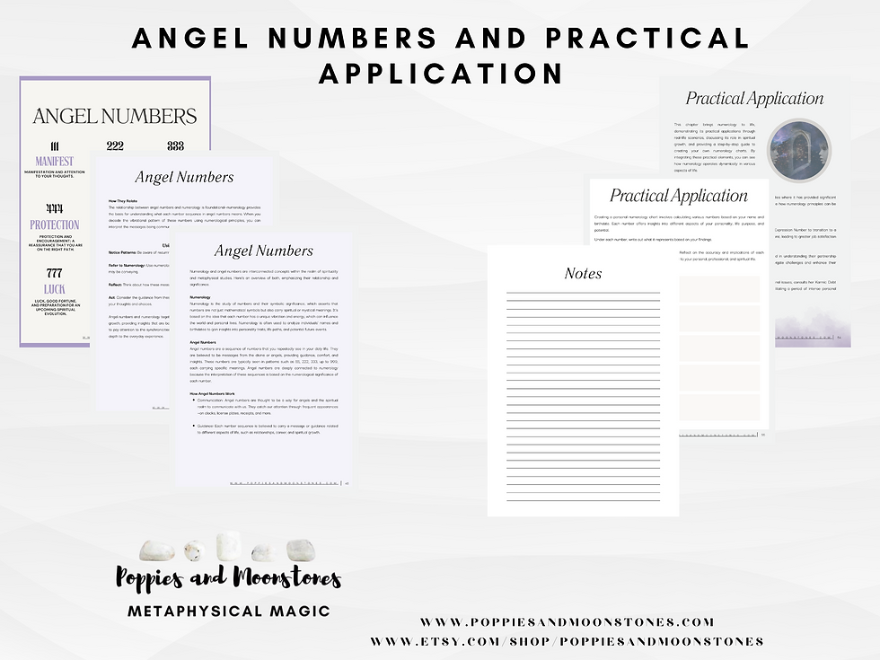 Thumbnail: Numerology and the Soul Spiritual Guidebook Printable Resource Grimoire PDF