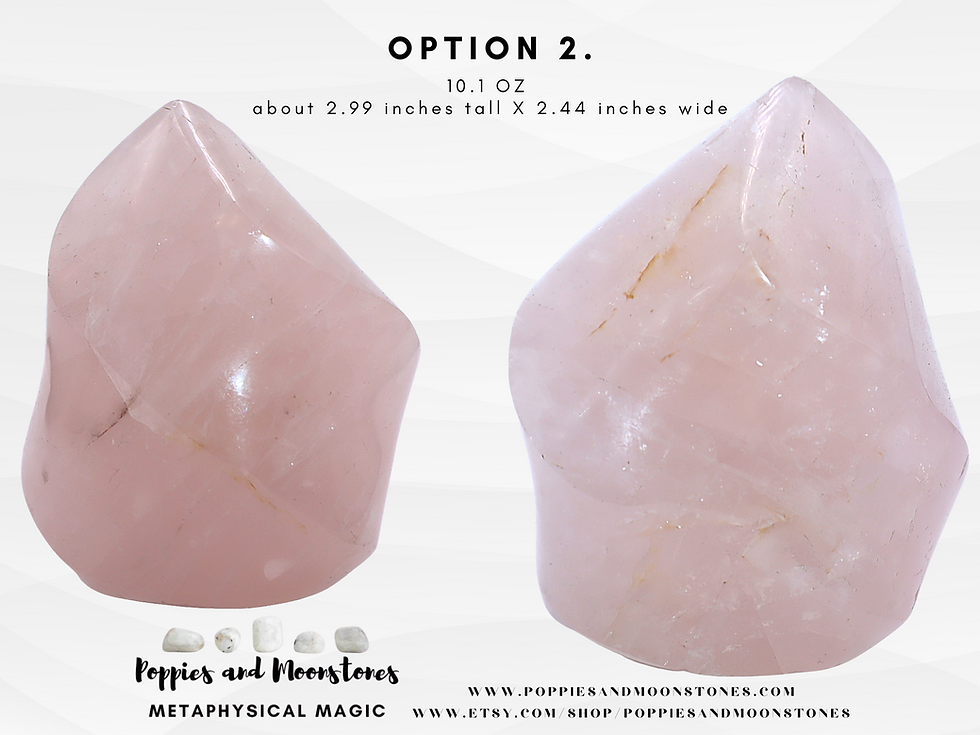 Thumbnail: Supercharged Rose Quartz Carved Crystal Flame for Energy Work- Reiki Infused