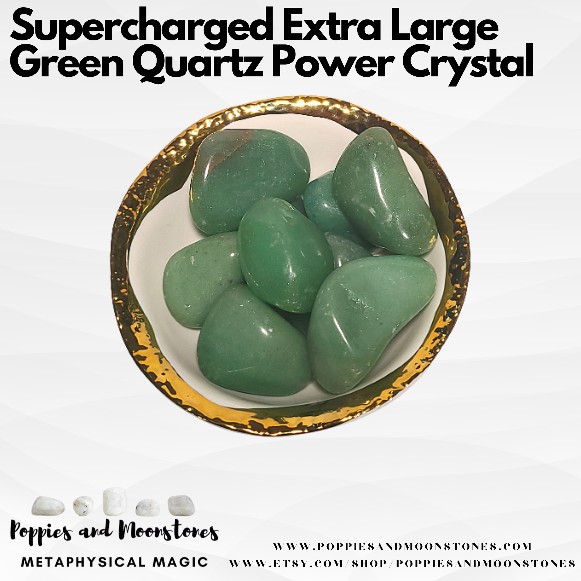 Supercharged Extra Large Green Quartz Power Crystal