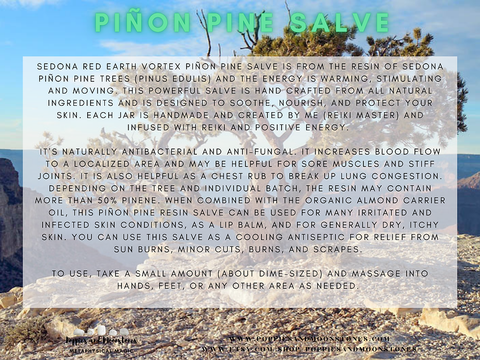 Thumbnail: Sedona Red Earth Vortex Organic Piñon Pine Salve-Supercharged- Reiki Infused