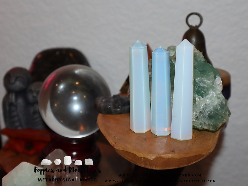 Thumbnail: Opalite Crystal Tower Energy Generator Supercharged Reiki Infuse Positive Energy