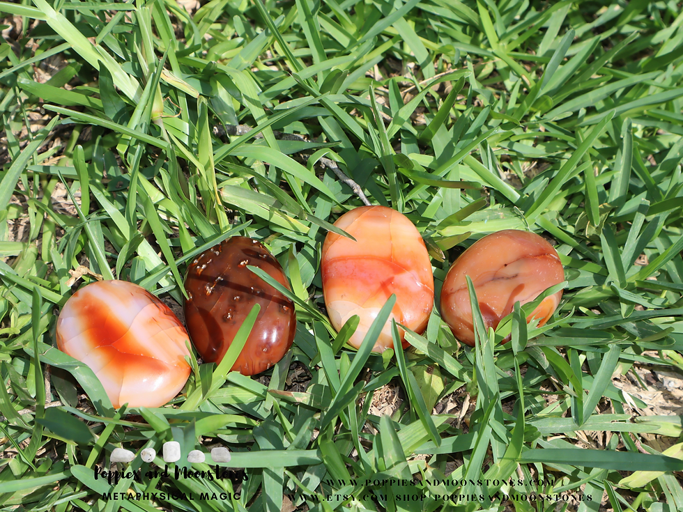 Thumbnail: Carnelian Crystal Palm Stone- Supercharged- Reiki Infused- You Pick